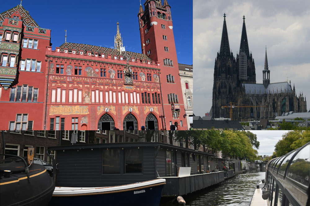 Basel, Köln (Dom) und Amsterdamer Krachten